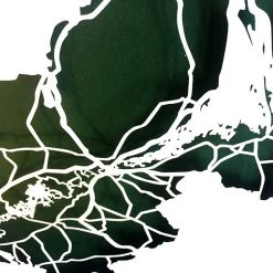 BB Papercuts County FERMANAGH - Papercut Map - Designed Imagined Made In Ireland Places