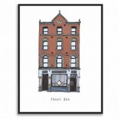 Cowfield Design FOGGY DEW - Dublin Pub Print - Made In Ireland