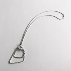 Berina Kelly Frames With Pierced Disc Pendant Sterling Silver - Line Collection, Made In Ireland All Jewellery