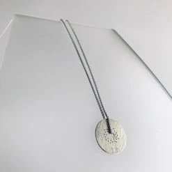 Berina Kelly All Jewellery Pierced Circle Pendant Sterling Silver - Circle Collection, Made In Ireland