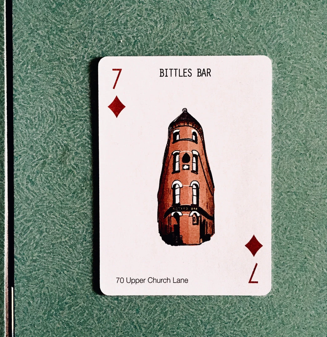 Cowfield Design Irish Pub Prints BITTLES BAR - Belfast Pub Print - Made In Ireland