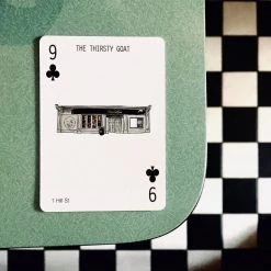 Cowfield Design The THIRSTY GOAT - Belfast Pub Print - Made In Ireland Irish Pub Prints