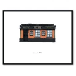 Cowfield Design Irish Pub Prints KATY'S BAR - Belfast Pub Print - Made In Ireland