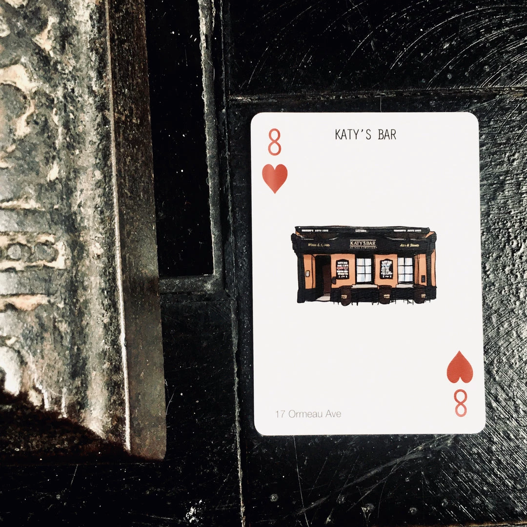 Cowfield Design Irish Pub Prints KATY'S BAR - Belfast Pub Print - Made In Ireland