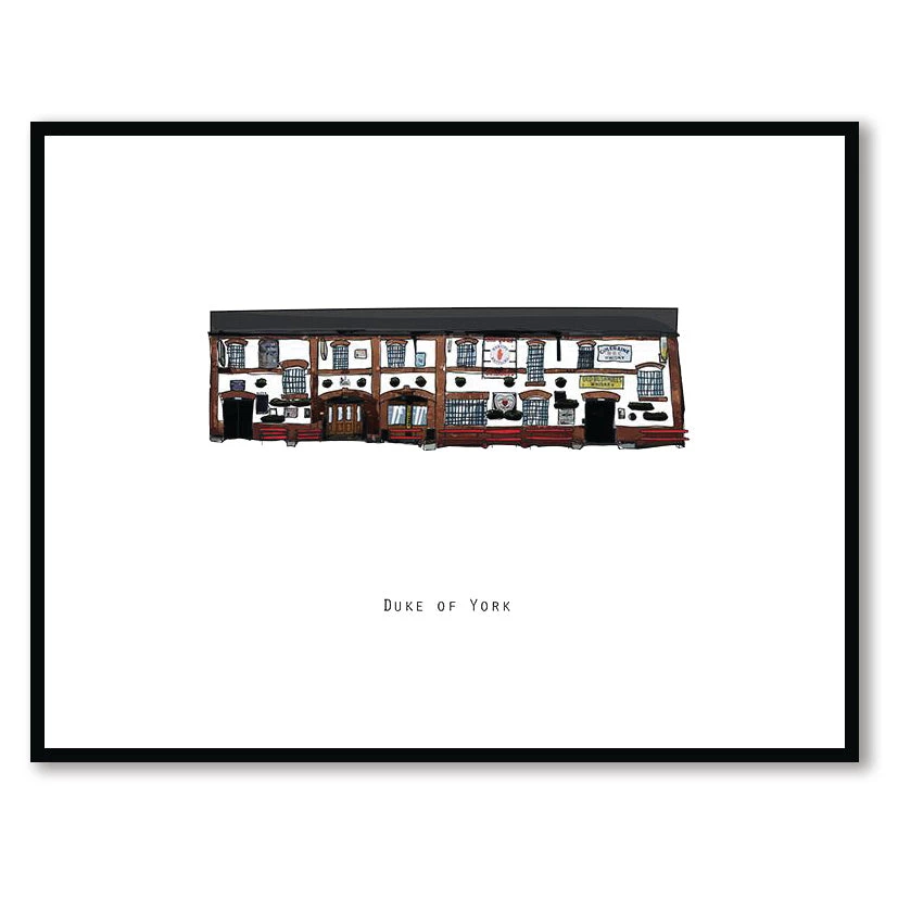 Cowfield Design Irish Pub Prints DUKE OF YORK - Belfast Pub Print - Made In Ireland
