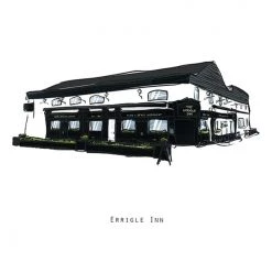 Cowfield Design Irish Pub Prints ERRIGLE INN - Belfast Pub Print - Made In Ireland