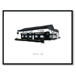 Cowfield Design Irish Pub Prints ERRIGLE INN - Belfast Pub Print - Made In Ireland