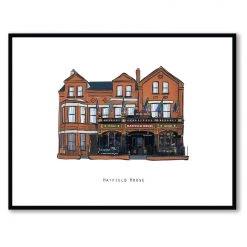 Cowfield Design Irish Pub Prints HATFIELD HOUSE - Belfast Pub Print - Made In Ireland