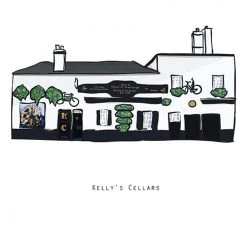 Cowfield Design Irish Pub Prints KELLY’S CELLARS - Belfast Pub Print - Made In Ireland