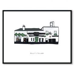 Cowfield Design Irish Pub Prints KELLY’S CELLARS - Belfast Pub Print - Made In Ireland