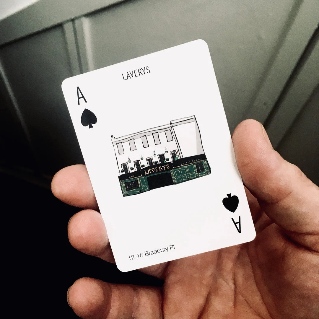 Cowfield Design LAVERYS - Belfast Pub Print - Made In Ireland Irish Pub Prints