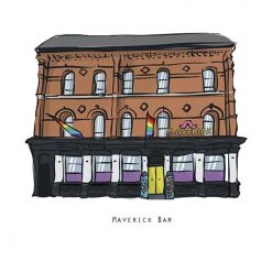 Cowfield Design Irish Pub Prints MAVERICK - Belfast Pub Print - Made In Ireland