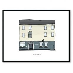 Cowfield Design Irish Pub Prints MCCRACKEN’S - Belfast Pub Print - Made In Ireland