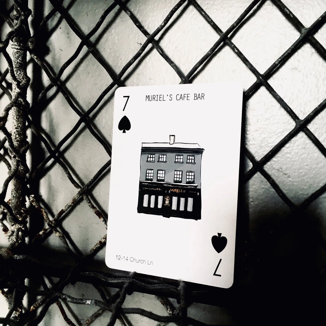 Cowfield Design MURIEL’S CAFE BAR - Belfast Pub Print - Made In Ireland