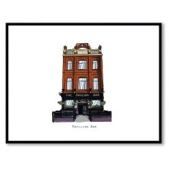 Cowfield Design PAVILLION BAR - Belfast Pub Print - Made In Ireland