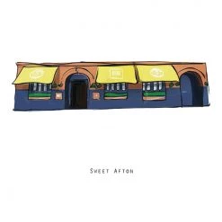 Cowfield Design Irish Pub Prints SWEET AFTON - Belfast Pub Print - Made In Ireland