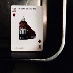 Cowfield Design Irish Pub Prints THE BEAR AND THE DOLL - Belfast Pub Print - Made In Ireland