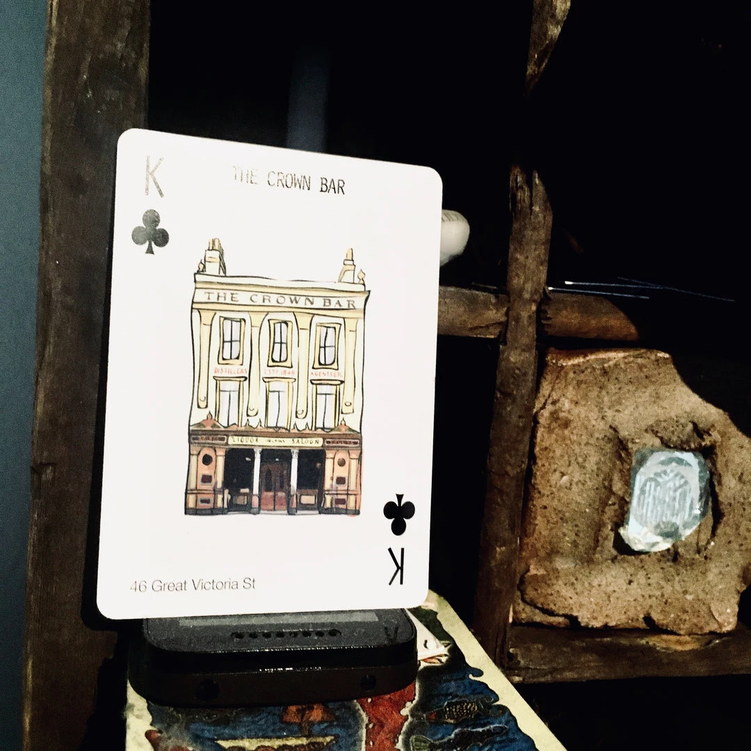 Cowfield Design The CROWN - Belfast Pub Print - Made In Ireland Irish Pub Prints