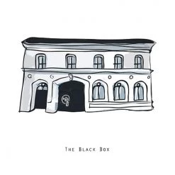 Cowfield Design The BLACK BOX - Belfast Pub Print - Made In Ireland