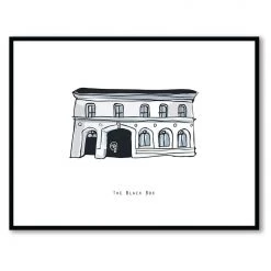 Cowfield Design The BLACK BOX - Belfast Pub Print - Made In Ireland