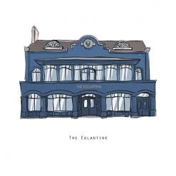 Cowfield Design Irish Pub Prints The EGLANTINE - Belfast Pub Print - Made In Ireland