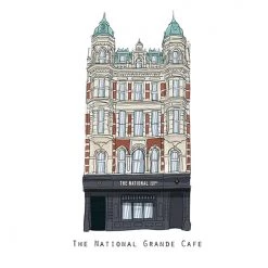 Cowfield Design The NATIONAL - Belfast Pub Print - Made In Ireland