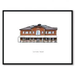 Cowfield Design Irish Pub Prints CUTTERS WARF - Belfast Pub Print - Made In Ireland