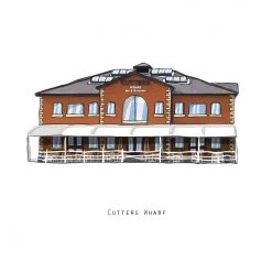 Cowfield Design Irish Pub Prints CUTTERS WARF - Belfast Pub Print - Made In Ireland