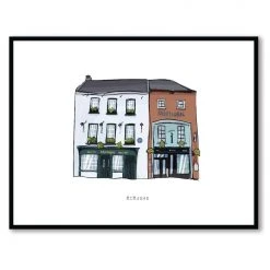 Cowfield Design MCHUGHS - Belfast Pub Print - Made In Ireland Irish Pub Prints
