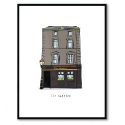 Cowfield Design Irish Pub Prints The GARRICK - Belfast Pub Print - Made In Ireland