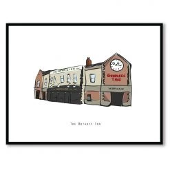 Cowfield Design BOTANIC INN - Belfast Pub Print - Made In Ireland Irish Pub Prints