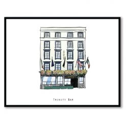 Cowfield Design TRINITY BAR - Dublin Pub Print - Made In Ireland