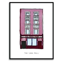Cowfield Design Irish Pub Prints The LONG HALL - Dublin Pub Print - Made In Ireland