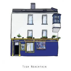 Cowfield Design Irish Pub Prints TIGH NEACTAIN - Galway Pub Print - Made In Ireland