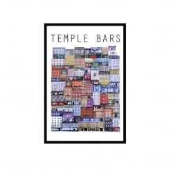 Cowfield Design TEMPLE BARS Of Dublin - Pub Print - Made In Ireland Irish Pub Prints