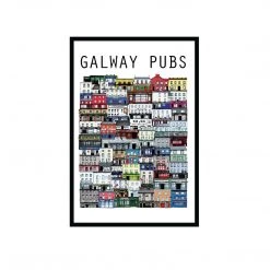 Cowfield Design GALWAY Pubs - Ultimate Bar Print - Made In Ireland