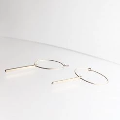 A Box For My Treasure All Jewellery EARRINGS Hoop Drop Gold Plated