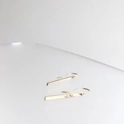 A Box For My Treasure BAR DROP Earrings Gold Plated