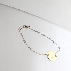 A Box For My Treasure All Jewellery TREE DISC Bracelet Gold Plated