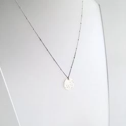 A Box For My Treasure CONSTELLATION DISC PENDANT Necklace Silver