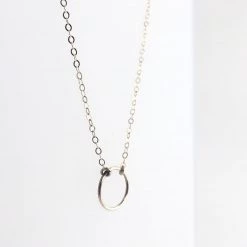 A Box For My Treasure CIRCLE PENDANT Necklace Gold Plated All Jewellery