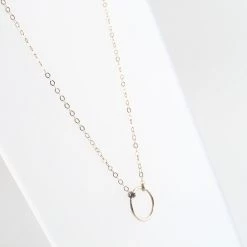 A Box For My Treasure CIRCLE PENDANT Necklace Gold Plated All Jewellery