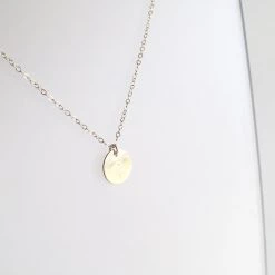 A Box For My Treasure TREE DISC PENDANT Necklace Gold Plated All Jewellery