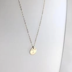 A Box For My Treasure TREE DISC PENDANT Necklace Gold Plated All Jewellery