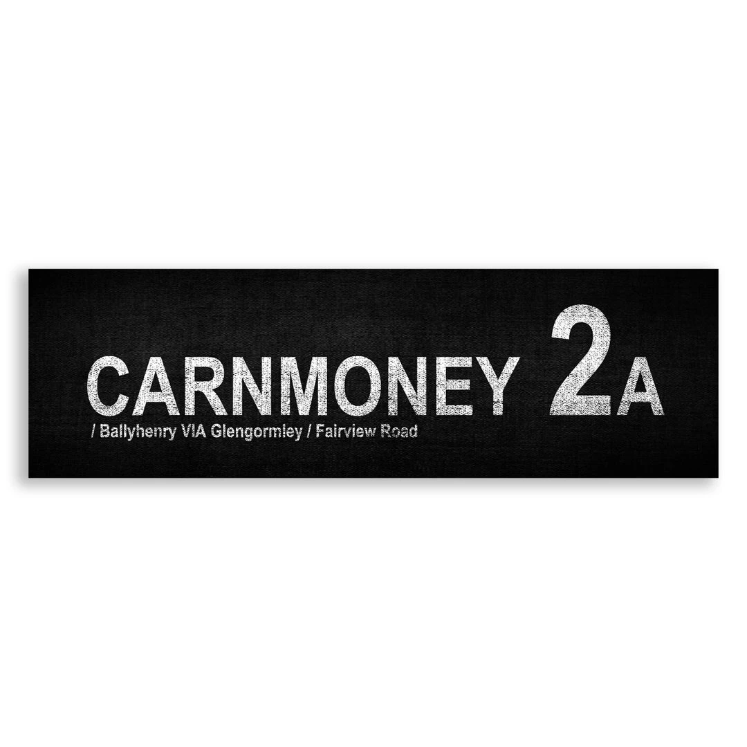 Belfast Canvas Co. CARNMONEY/ Ballyhenry / Glengormley / Fairview 2a Canvas Bus Signs
