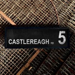 Belfast Canvas Co. CASTLEREAGH Road 5 Canvas Bus Signs