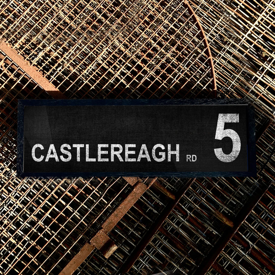 Belfast Canvas Co. CASTLEREAGH Road 5 Canvas Bus Signs