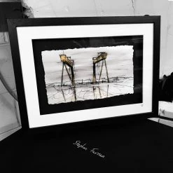 Stephen Farnan Studio THE CRANES - Harland And Wolff Shipyard Belfast County Antrim By Stephen Farnan