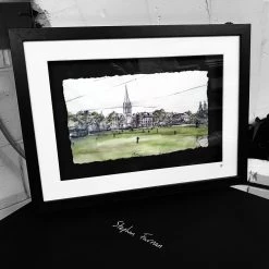 Stephen Farnan Studio Places CRICKET ON THE MALL - Club Ground County Armagh By Stephen Farnan