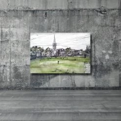 Stephen Farnan Studio Places CRICKET ON THE MALL - Club Ground County Armagh By Stephen Farnan